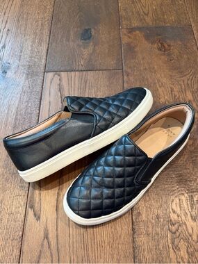 a new day Black Quilted Slip-On Loafers